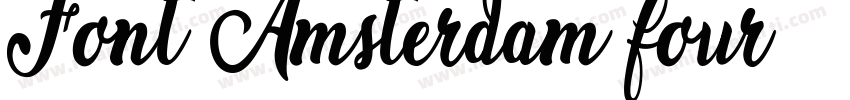Font Amsterdam four字体转换